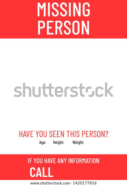 Missing Persons Posters Template from image.shutterstock.com