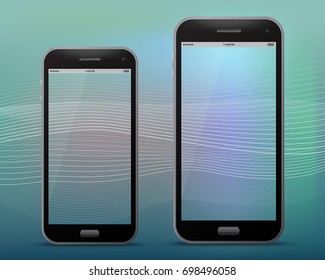 Black Mobile Phones With Transparent Screens
