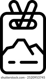 Ilustración de Vector móvil negro