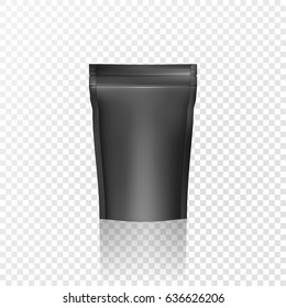 Black Mockup Blank Foil. Vector eps10