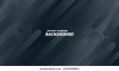 Black Modern Abstract Gradient Geometric Shapes Background Suitable for Landing Page, Banner, Flyer, Cover, Poster
