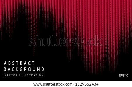 Black modern background with bright decor in minimal style