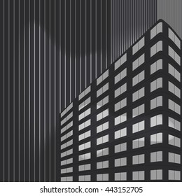 Black modern building 
