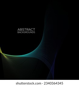 black modern business abstract background. Vector illustration design for presentations, banner, cover, web, flyer, card, poster, wallpaper, texture, slide, magazine and powerpoint