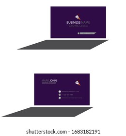 Black and modern Business card design template.