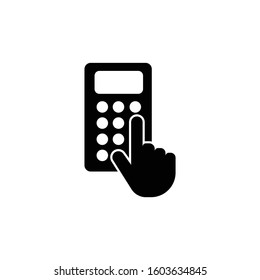 black and modern calculator icon