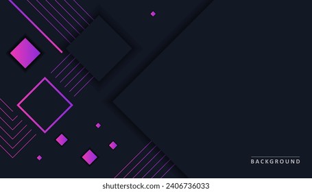 Black Modern Corporate Purple Gradient Lines Background