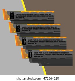 Black Modern Technology Design Template Vector