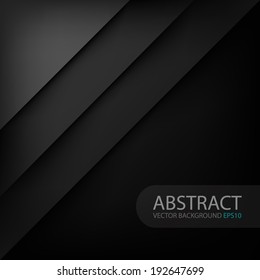 Black modern vector background overlap multi paper lighting square for text and message website design