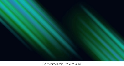 Fondo de tecnología abstracta ancha moderna negra con efecto de luz brillante de alta velocidad y movimiento