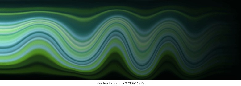 Fondo de tecnología abstracta ancha moderna negra con efecto brillante de alta velocidad y movimiento de luz. Ilustración vectorial.eps10