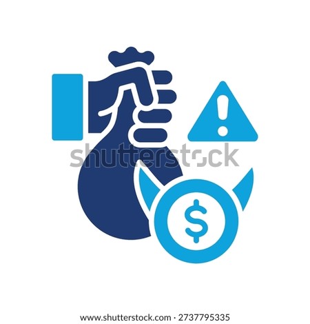 Black Money Icon Mixed Vector Illustration