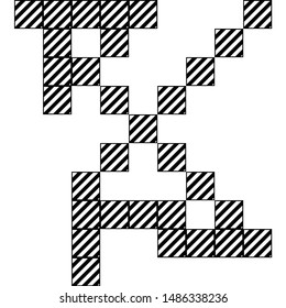 black monochrome check plaid pattern vector background template design element isolated on white 