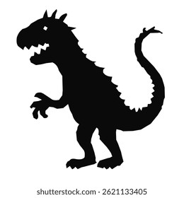 Black monster abstract silhouette vector illustration