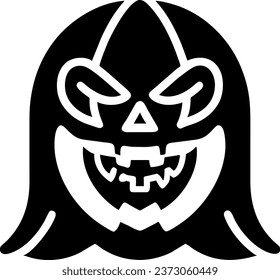 black monster Halloween skeleton vector 