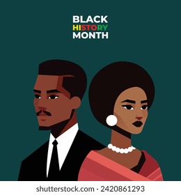 Black Month History Days Illustration Images