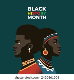 Black Month History Days Illustration Images