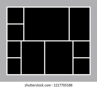 Black mood board template