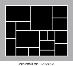 Black mood board template