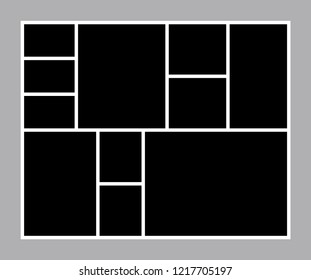 Black mood board template
