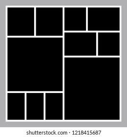 Black mood board template