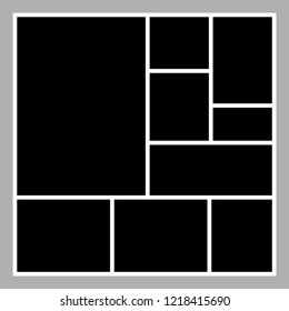 Black mood board template