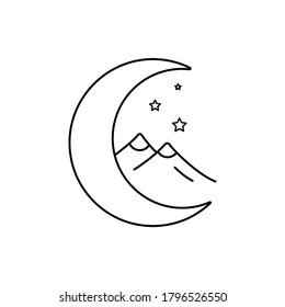Logo-Design für schwarzen Mond
