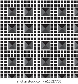 black mosaic frame with gray shade triangle pattern background vector illustration image