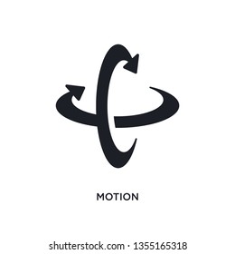 black motion isolated vector icon. simple element illustration from augmented reality concept vector icons. motion editable black logo symbol design on white background. can be use for web and