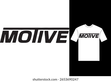 black motive logo with t-shirt design, 