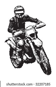 black motorbike