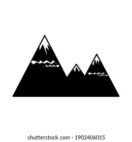 Black mountain  icon. high quality black style vector icons