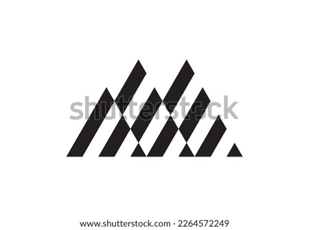 black mountain logo design modern simple symbol icon vector