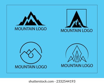 colección de plantillas de diseño de iconos de Black Mountain