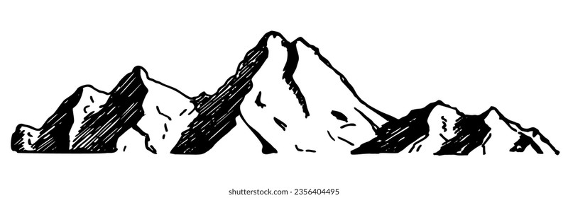 Black Mountain Nature  Vintage Company Logo Stamp. Simple modern mountain logo design vector. Mountain peak icon logo design minimalist