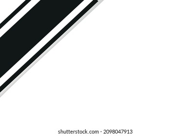 Black mourning ribbon. Vector graphics.