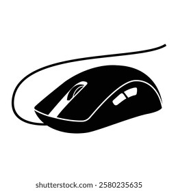 black mouse logo vector as a product icon