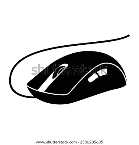 black mouse logo vector as a product icon