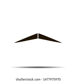 Black moustache creative flat retro design. Simply and beauty. for logo, barbershop, background. Moustache set isolated on white background. 