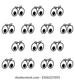 
black multiple bilateral eyes vector