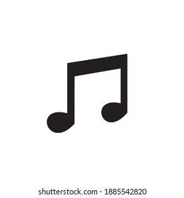 diseño vectorial de icono de música negra 