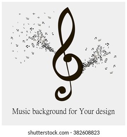 Black music note
