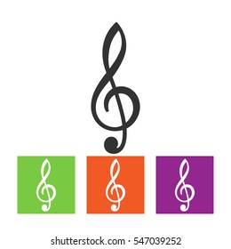 black music note