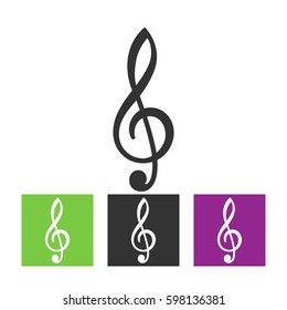 black music note