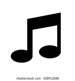 Black Music Note Symbol