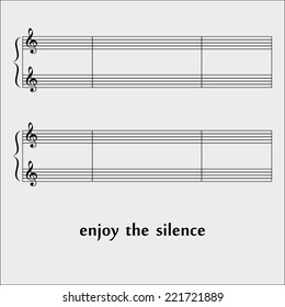 Black music notes on white background. eps10