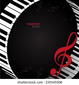 black musical background
