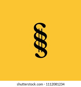 Black Musical Note Icon on Yellow Background