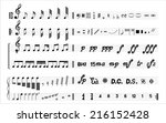 Black musical notes and friends. A vector illustration.