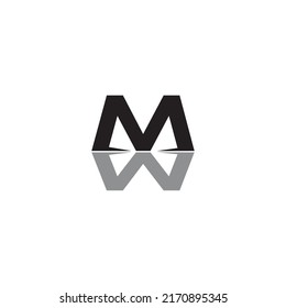 black MW logo vector, can be use on all media because made with high resolution